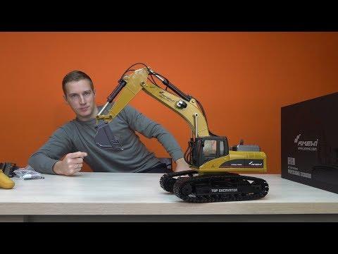 МЕТАЛЛИЧЕСКИЙ ЭКСКАВАТОР на радиоуправлении ... Amewi Rc Excavator